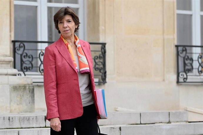 La ministra de Exteriores francesa, Catherine Colonna