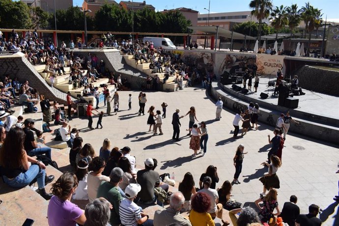 El grupo 'O Sister!' actúa en el festival Almerijazz de Almería.