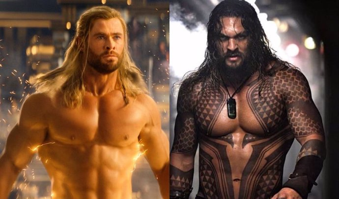 VÍDEO: Jason Momoa compara sus músculos con los de Chris Hemsworth en Aquaman 2