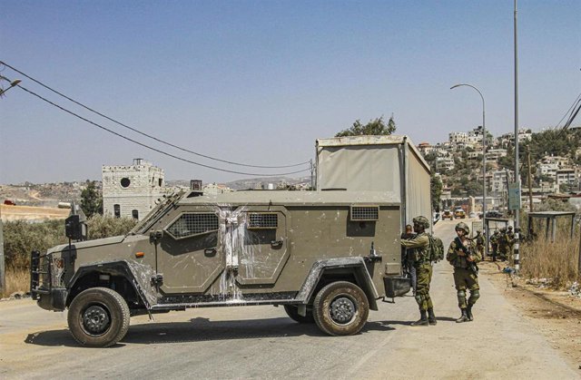 Archivo - Militares israelíes en Nablús, Cisjordania