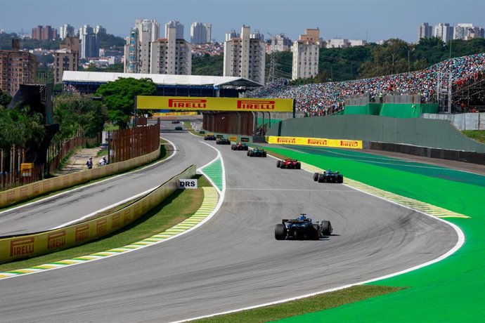 Autódromo José Carlos Pace, más conocido como Interlagos, durante la carrera del domingo