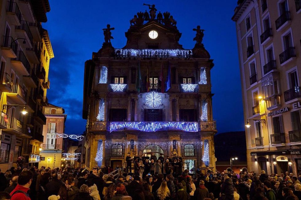 Imagen del acto de encendido de las luces de Navidad
