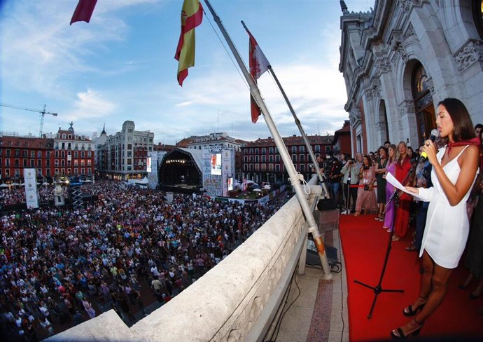 Archivo - Pregón de las Ferias y Fiestas de la Virgen de San Lorenzo 2023 el 1 de septiembre de 2023.