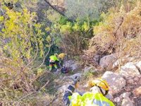 Núñez afirma que la evolución del incendio de Montitxelvo es favorable pero "hay que ser cautelosos"