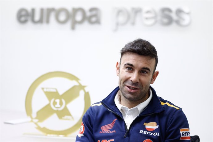 Toni Bou attends an interview after winning his 34th Trial World Championship at Europa Press headquarters on November 06, 2023, in Madrid, Spain.