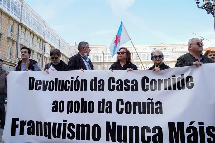 Archivo - Protesta para la recuperación de la Casa Cornide