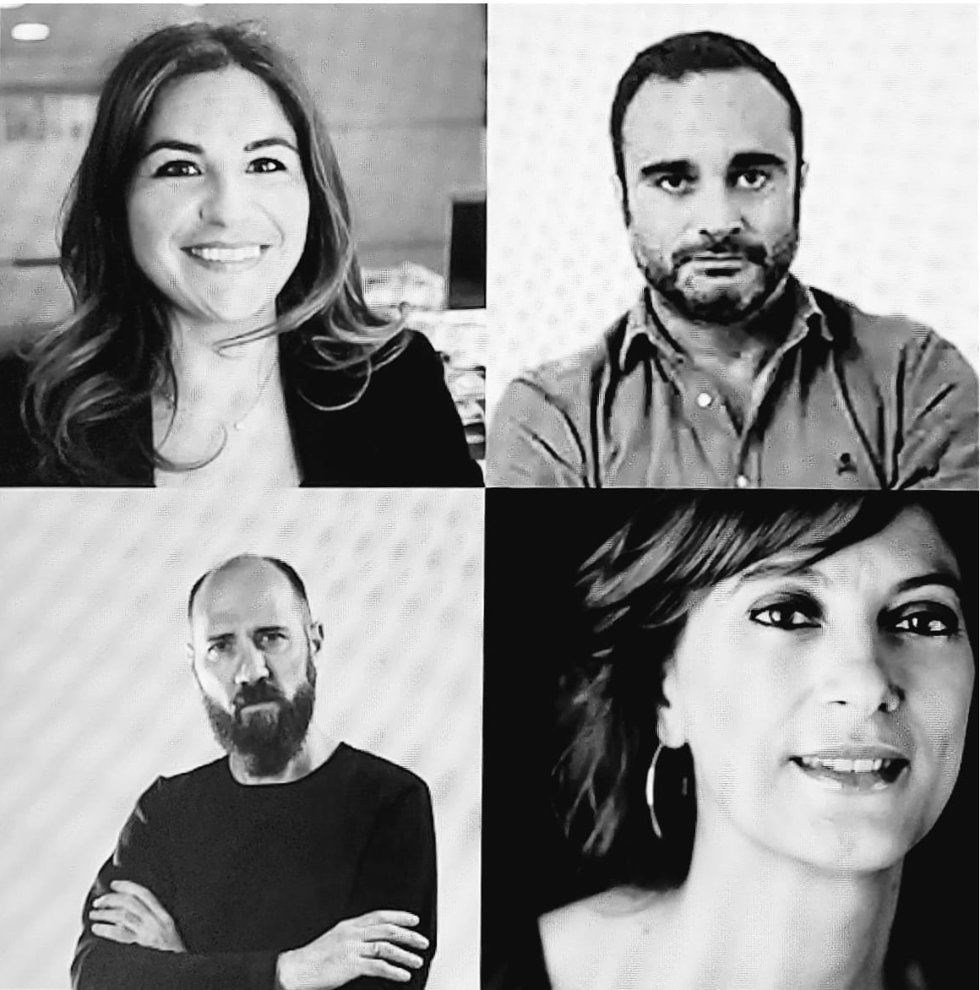 Participantes en la mesa redonda del Centro Andaluz de las Letras sobre periodismo cultural.