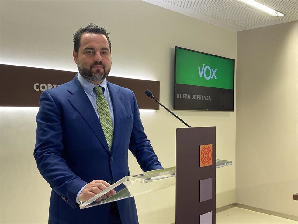 Archivo - El diputado de VOX David Arranz.