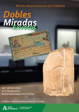 Cartel del ciclo 'Dobles Miradas' que se centra en los exvotos.