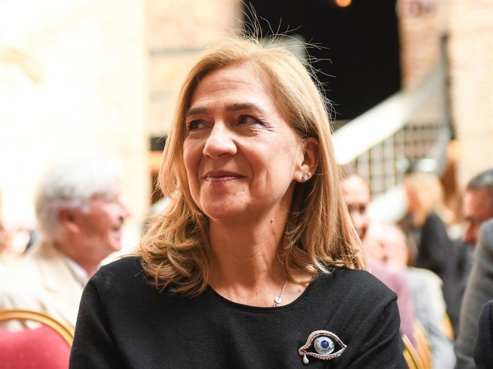 La infanta Cristina durante la inauguración institucional de la exposición 'Dalí. El Crist de Portlligat', en el Teatro Museo Dalí