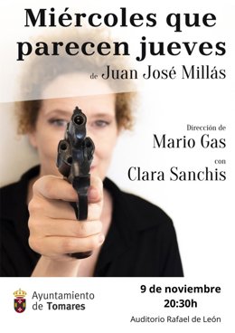 La actriz de cine, teatro y televisión Clara Sanchis protagoniza la obra de teatro 'Miércoles que parecen Jueves'.