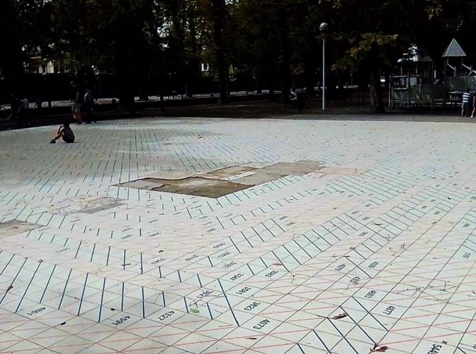 Espacio que albergará le nuevo espaico de juegos infantil