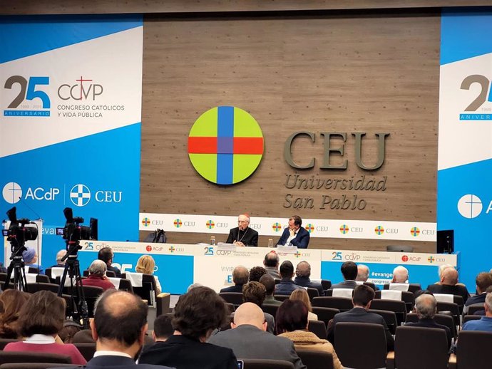 El cardenal Rouco Varela en la presentación del XXV Congreso Católicos y Vida Pública.