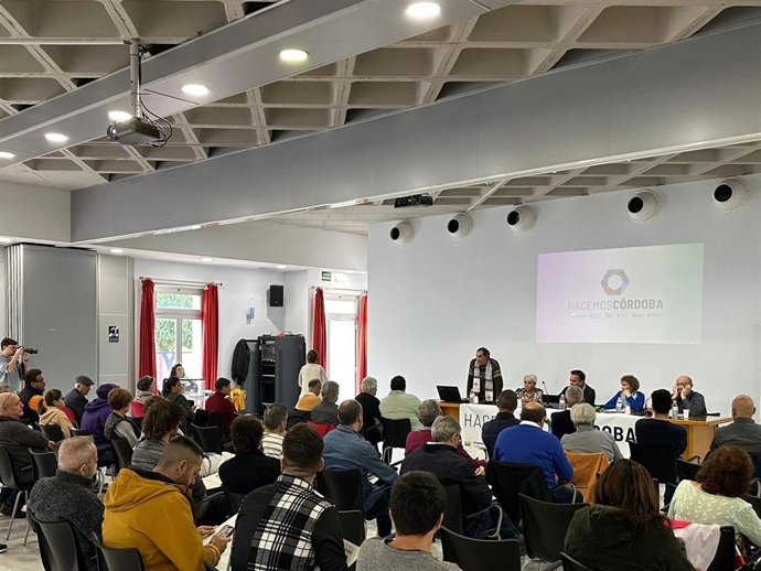 Un momento de la I Asamblea Ciudadana de Hacemos celebrada este domingo.