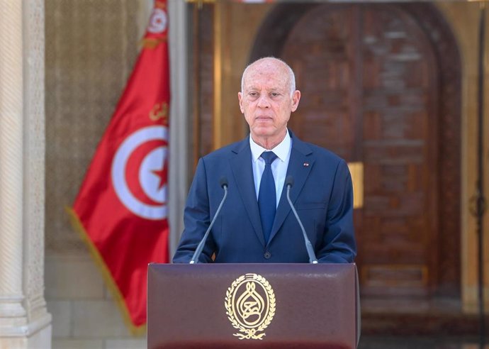 Archivo - El presidentes de Túnez, Kais Saied