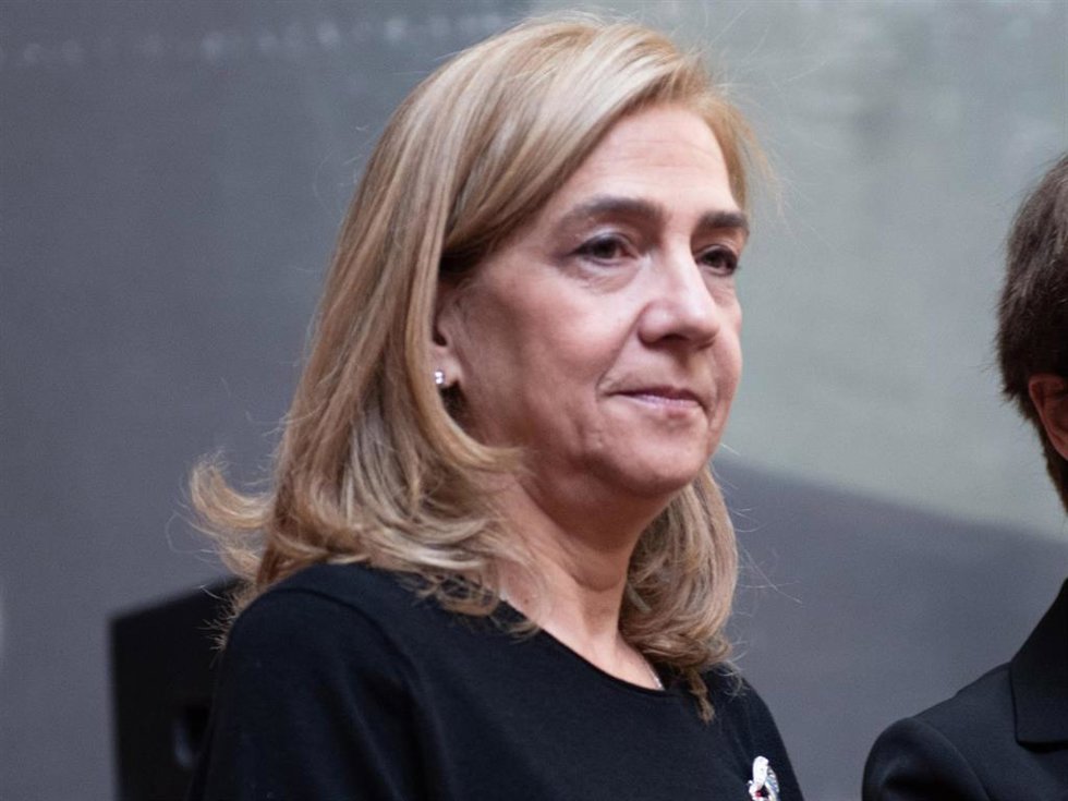 La infanta Cristina durante la inauguración institucional de la exposición 'Dalí. El Crist de Portlligat', a 6 de noviembre de 2023, en Figueres