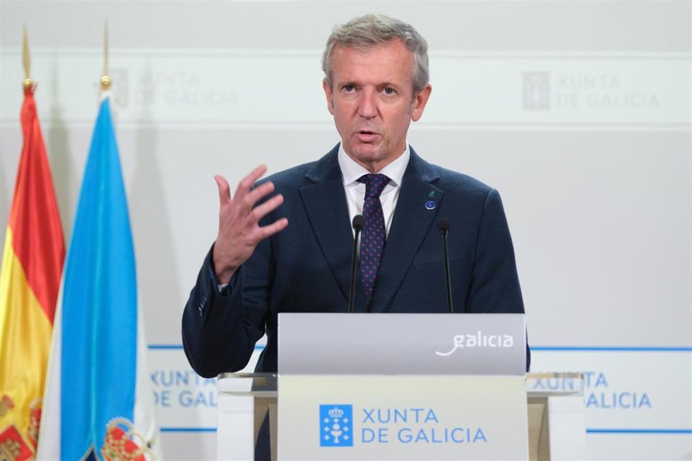 El presidente de la Xunta, Alfonso Rueda, en la comparecencia posterior al Consello del 2 de noviembre