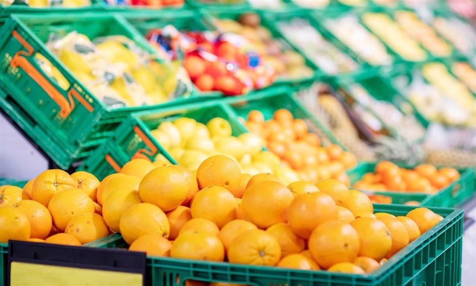 Naranjas en tienda