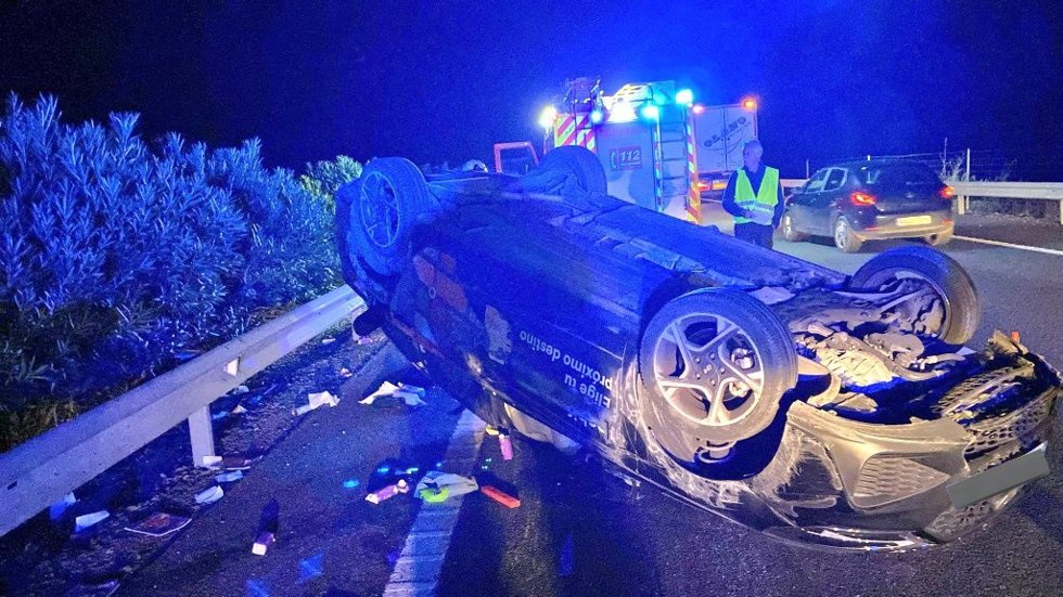 Imagen del VTC accidentado
