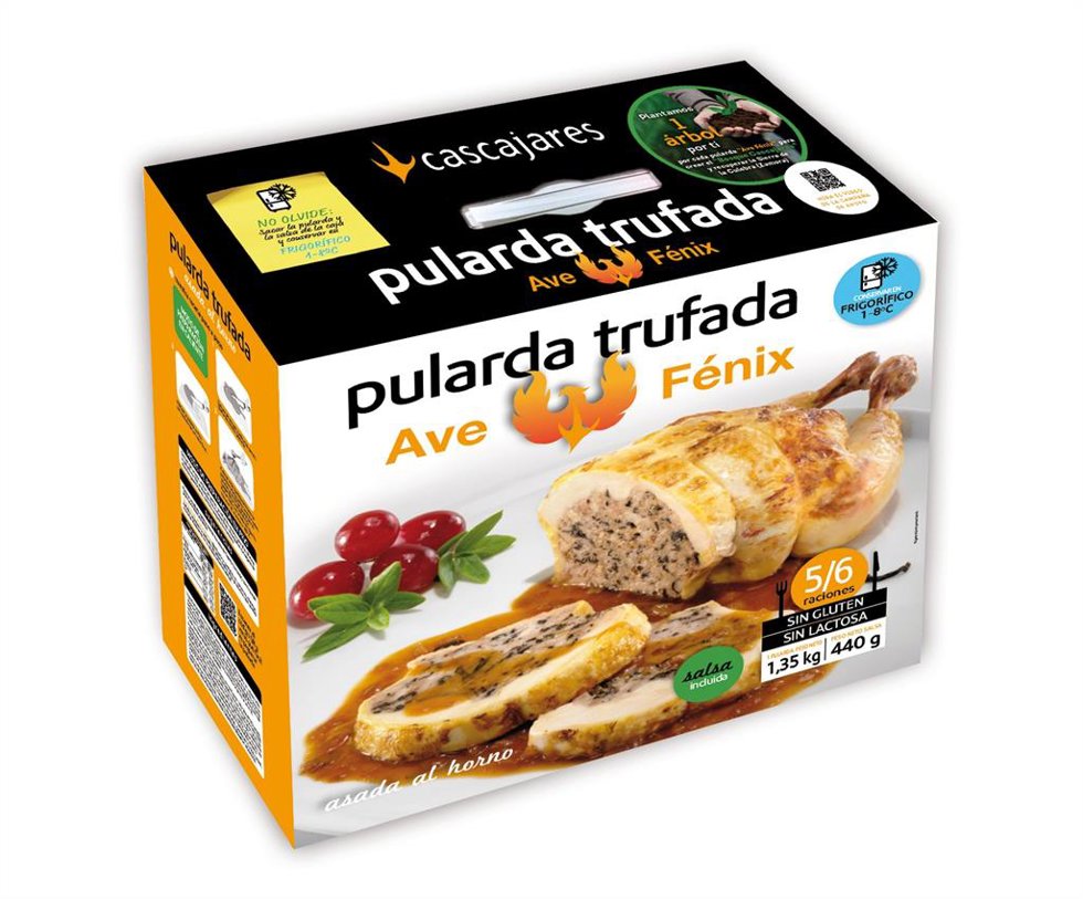 Archivo - Caja de la Pularda Ave Fénix, receta del chef José Andrés.