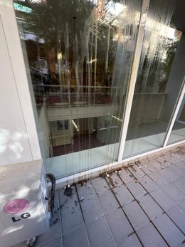 Actos vandálicos sufridos en la Casa del Pueblo de la capital albaceteña.