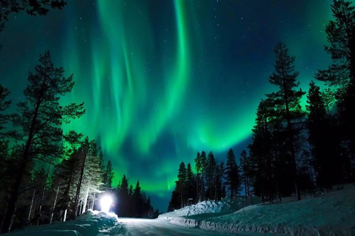 Auroras Boreales en Rovaniemi (Finlandia)