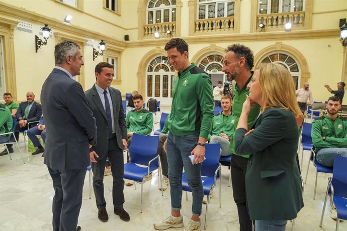 Archivo - Recepción al Unicaja Voleibol Costa de Almería tras el título de Superliga