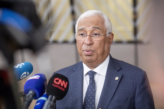 Portugal Prime Minister Antonio Costa pictured at the arrivals ahead of a European council summit, in Brussels, Thursday 26 October 2023.