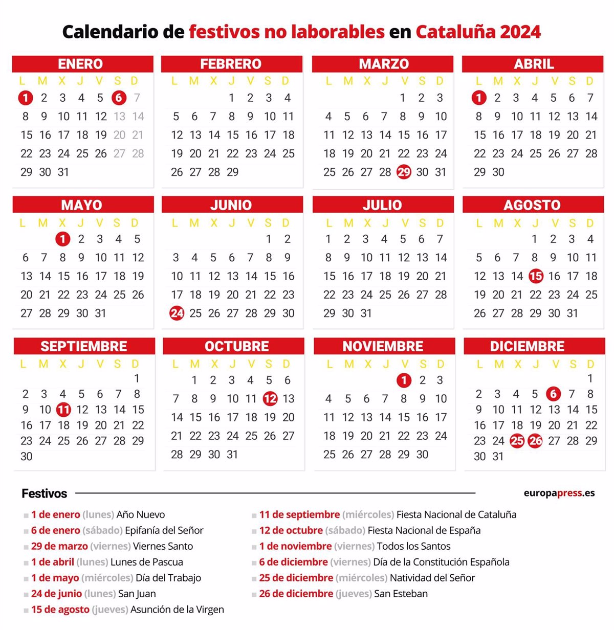 Calendario Laboral 2024 Consulta Todos Los Festivos P vrogue.co