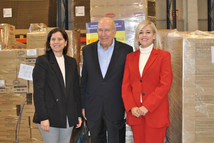 Visita de Isabel Mayo a las instalaciones del Banco de Alimentos