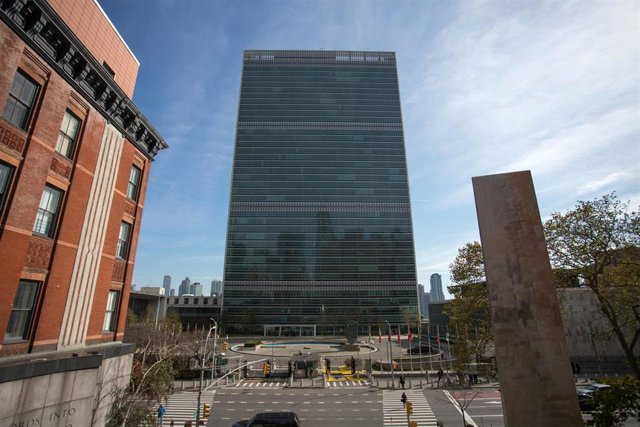 Vista de la sede de Nueva York de Naciones Unidas 