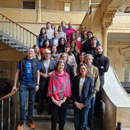 Asistentes a la jornada de presentación del 'Proyecto de Transformación de Oficinas de Turismo del Gobierno de Navarra 2023-24'