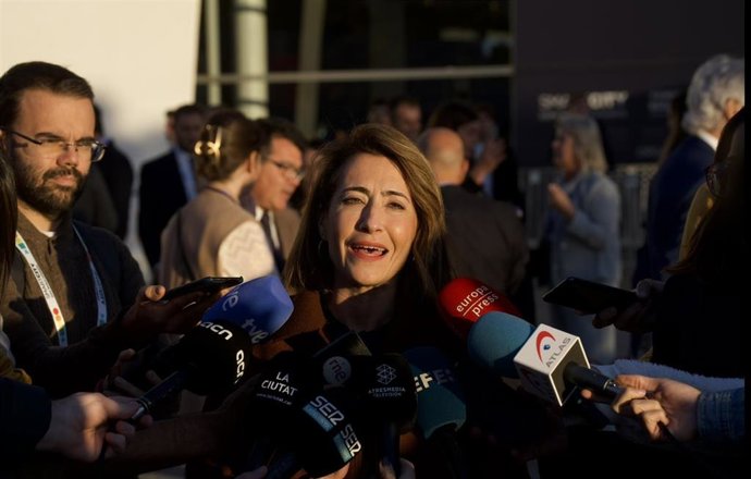 La ministra de Transportes, Movilidad y Agenda urbana, Raquel Sánchez, en el Smart city Expo World Congress