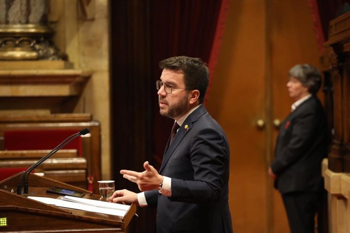 El presidente de la Generalitat, Pere Aragons