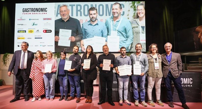 Los galardonados en los premios Innoforum del Gastronomic Forum Barcelona