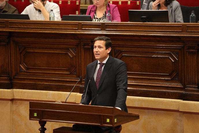 El diputado de Vox en el Parlament Sergio Macián