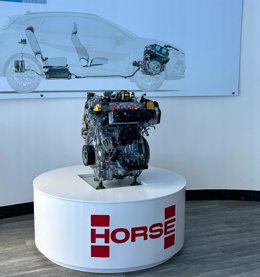 Un motor de Horse en su factoría de Valladolid.