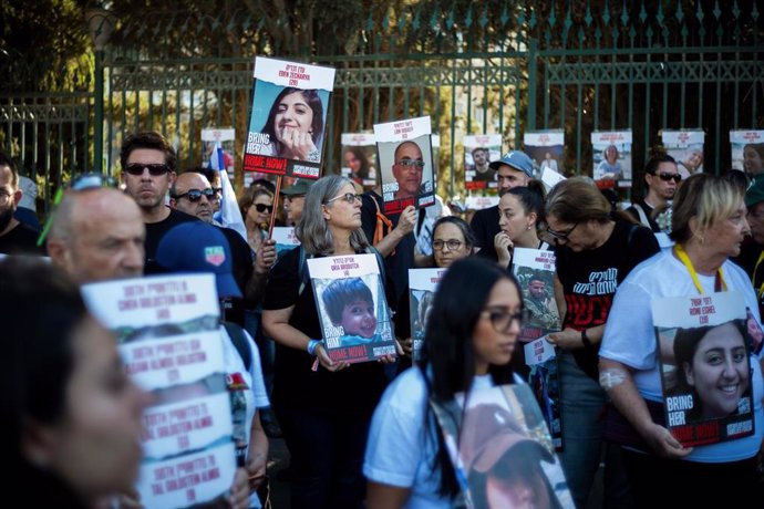 Una protesta frente al Parlamento israelí en Jerusalén