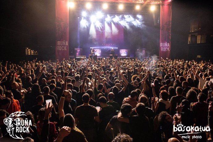 Imagen de un concierto de una edición pasada del Iruña Rock.