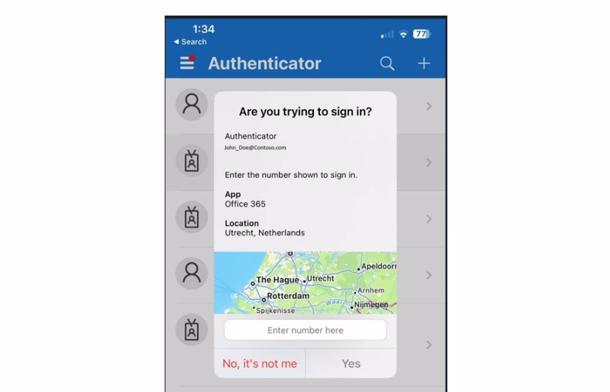 Microsoft Authenticator suppresses sign-in approval notifications on suspicious requests