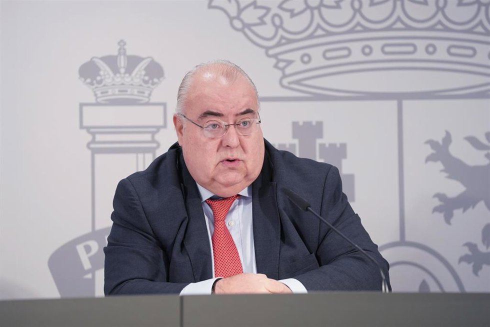 Archivo - El secretario de Estado de Justicia, Tontxu Rodríguez, durante una rueda de prensa en la Delegación de Gobierno del País Vasco, a 1 de febrero de 2023, en Vitoria-Gasteiz, Álava
