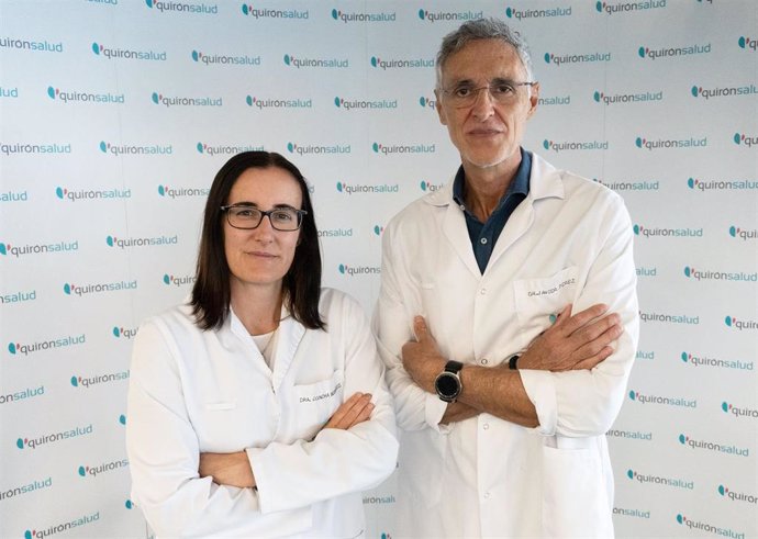 La doctora Concha Bernardos y el doctor Javier Pérez Monreal, de Quirónsalud Zaragoza