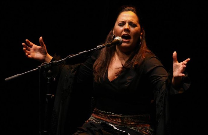 Archivo - La cantaora Virginia Gámez.