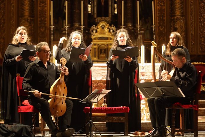 Capella de Ministrers en concierto con el programa Sixena en el Festival Medieval dElx.