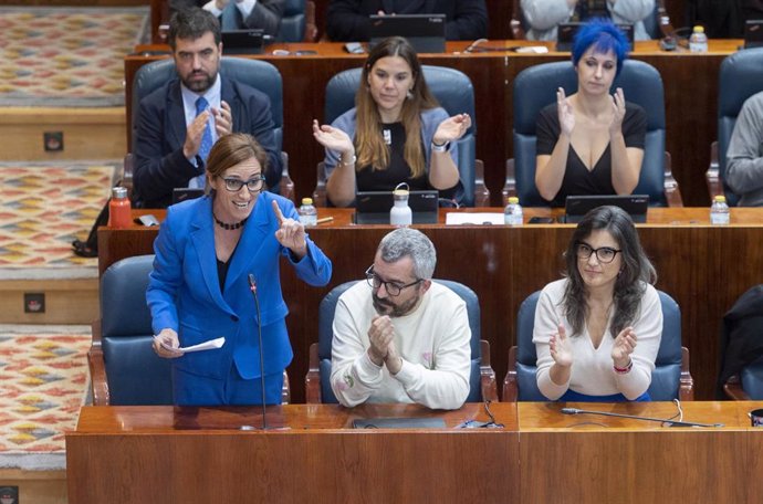 La portavoz de Más Madrid en la Asamblea de Madrid, Mónica García. Archivo.