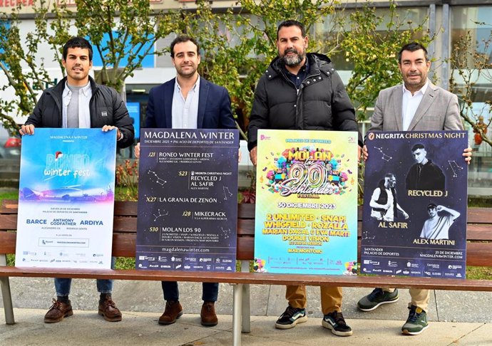 Presentación de la cuarta edición del ccilo 'Magdalena Winter', que se celebrará del 21 al 30 de diciembre en el Palacio de Deportes de Santander.