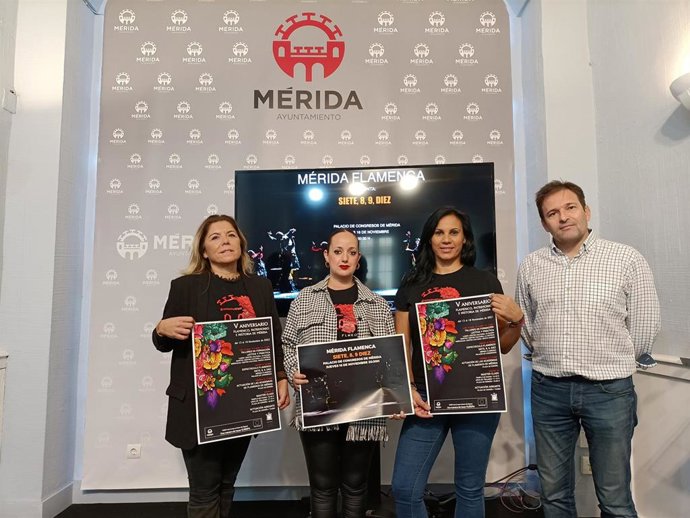 Presentación del V Aniversario Flamenco, Patrimonio e Historia de Mérida este miércoles en el ayuntamiento