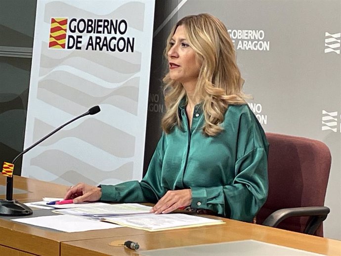 La vicepresidenta segunda y portavoz del Gobierno de Aragón, Mar Vaquero.