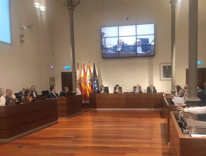 Pleno de la Diputación Provincial de Zaragoza, celebrado el 8 de noviembre de 2023.