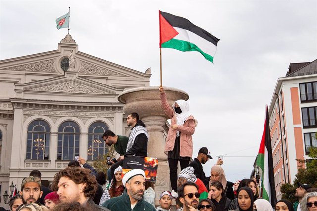 Manifestación en Munich (Alemania) en apoyo a Palestina